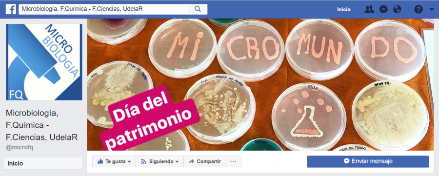 Página de Facebook Area Microbiología